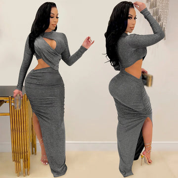 Blackout Cutout Gown