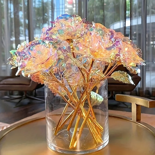 Iridescent Rose Bouquet: A Touch of Enchantment