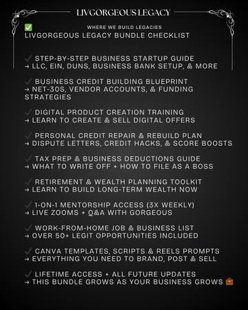 LivGorgeous Legacy Bundle – Build Wealth, Business & Purpose