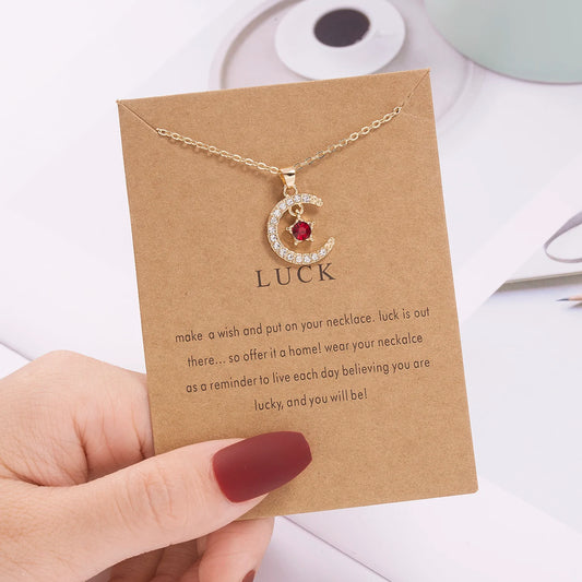 "Month of Luck" Birthstone Necklace Collection