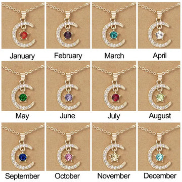 "Month of Luck" Birthstone Necklace Collection