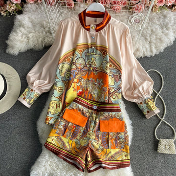 Baroque Splendor Silk Pajama Set