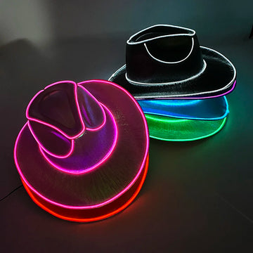 Luminous Vibes LED Cowboy Hats