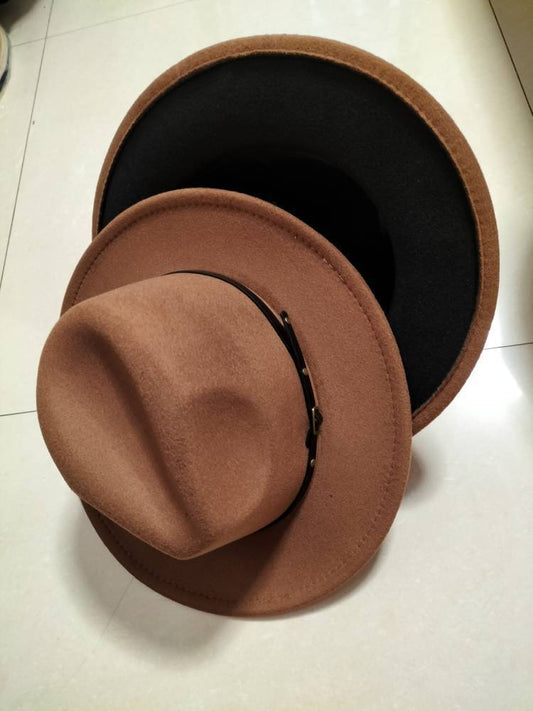 So Gorgeous Two-Tone Fedora Hat